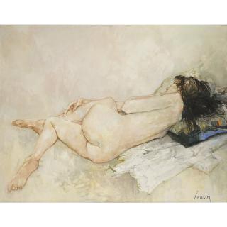 Jean Jansem - Nu De Dos Au Coussin