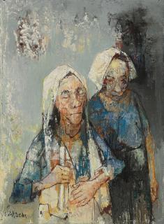 Jean Jansem - Procession aux deux femmes
