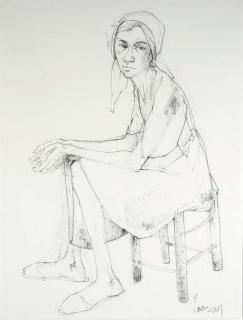 Jean Jansem - Seated figure