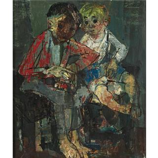 Jean Jansem - Two Curious Children