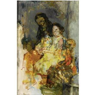 Jean Jansem - Two Women And Child