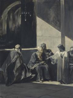Jean Joseph Benjamin Constant - Christ Teaching In The Temple