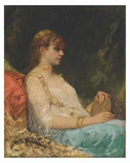 Jean Joseph Benjamin Constant - L\'Orientale au Tambour