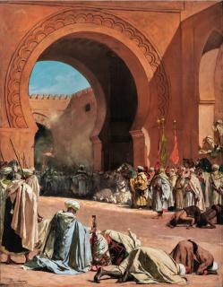 Jean-Joseph Benjamin-Constant - The King Of Morocco Leaving To Receive A European Ambassador