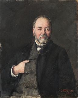 Jean-Joseph Weerts - Portrait of a Bearded Gentleman