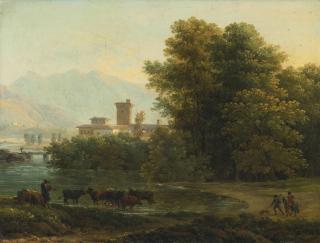 Jean-Joseph-Xavier Bidauld - An Italianate Landscape