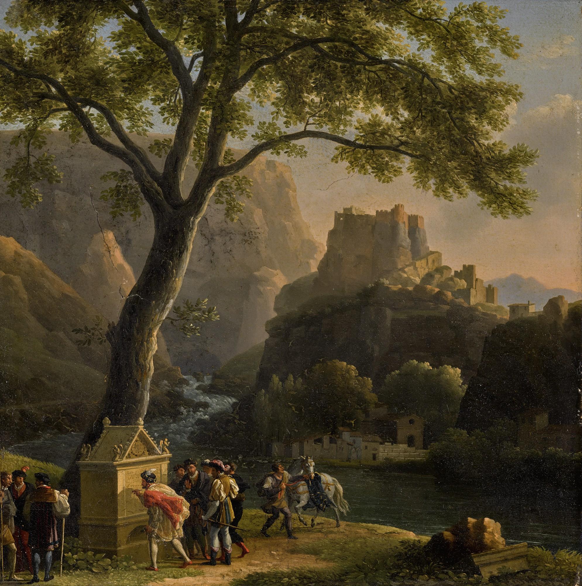 Jean-Joseph-Xavier Bidauld - François I At The Fountain Of Vaucluse