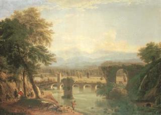 Jean-Joseph-Xavier Bidauld - The Augustan bridge on the Nera river, near the town of Narni, Italy