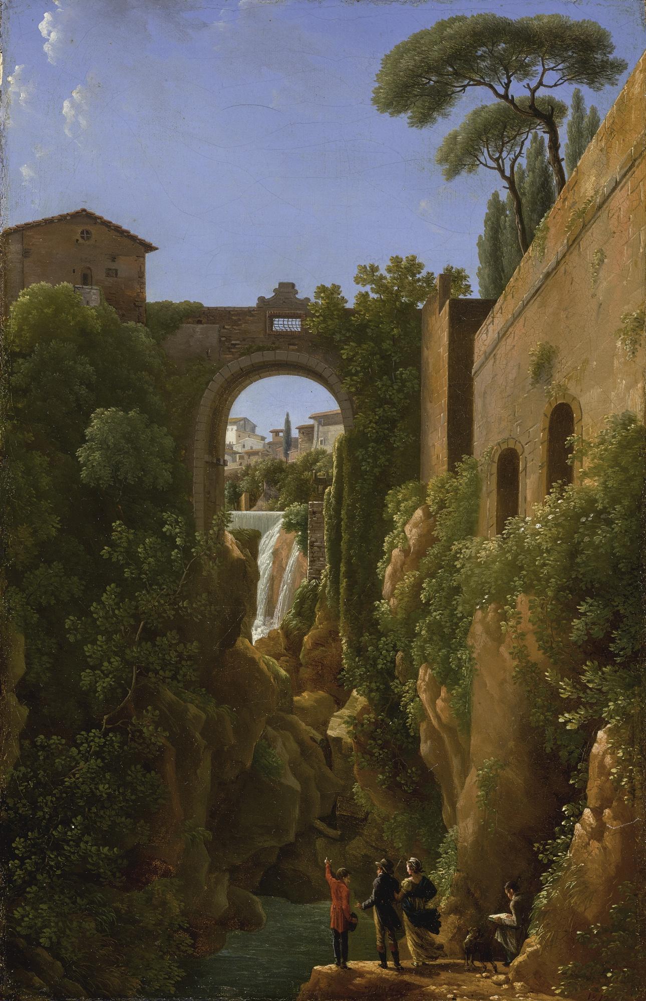Jean-Joseph-Xavier Bidauld - View Of The Ponte Rocco, Tivoli