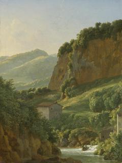 Jean-Joseph-Xavier Bidauld - View Of The Ravine At San Cosimato
