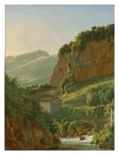 Jean-Joseph-Xavier Bidauld - View Of The Ravine At San Cosimato