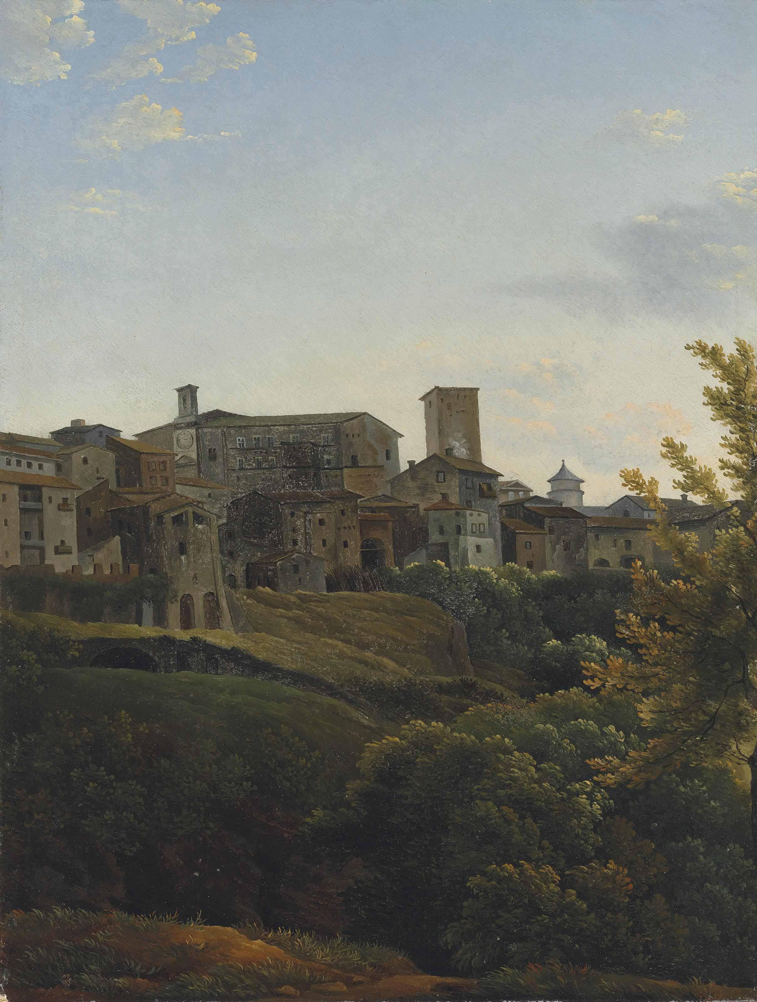 Jean-Joseph-Xavier Bidauld - Vue présumée de Soriano nel Cimino prè  s de Rome