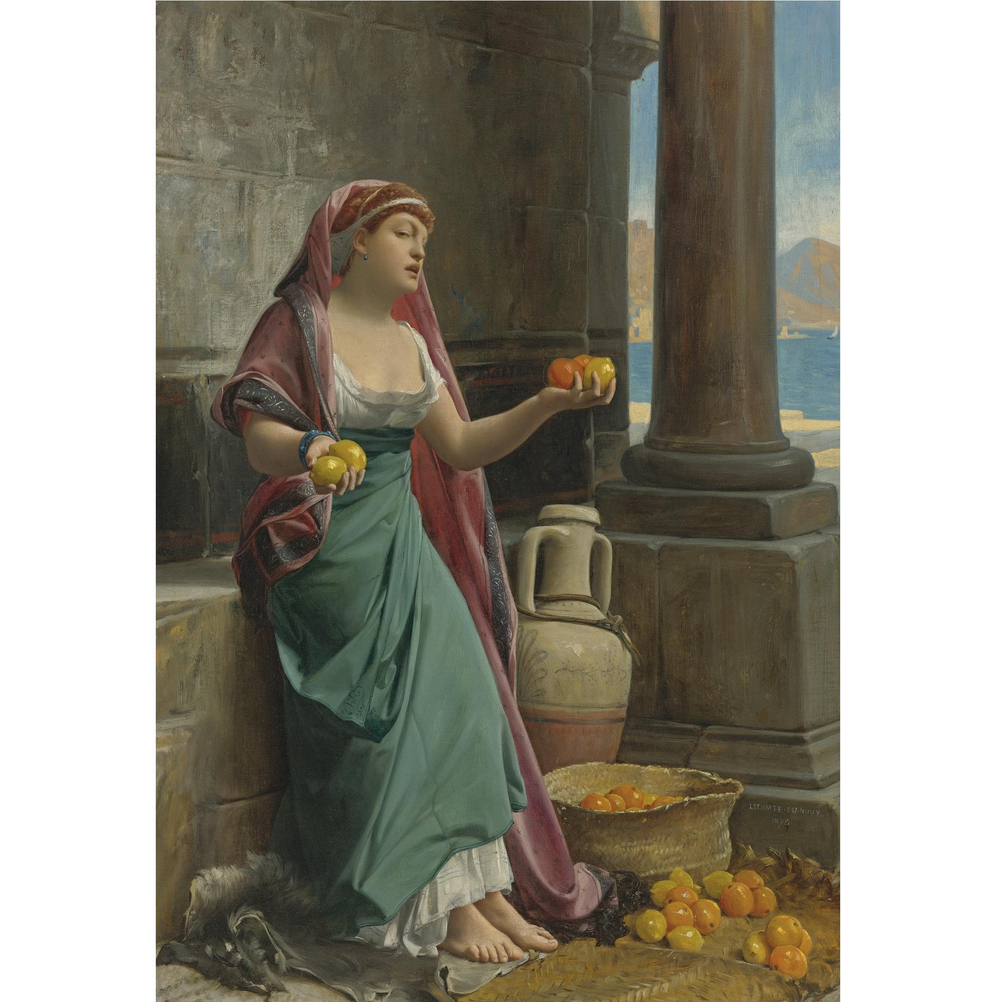 Jean-Jules-Antoine Lecomte du Noüy - French The Citrus Seller