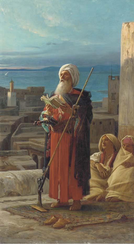 Jean-Jules-Antoine Lecomte du Nouÿ - La prière du soir à Tanger