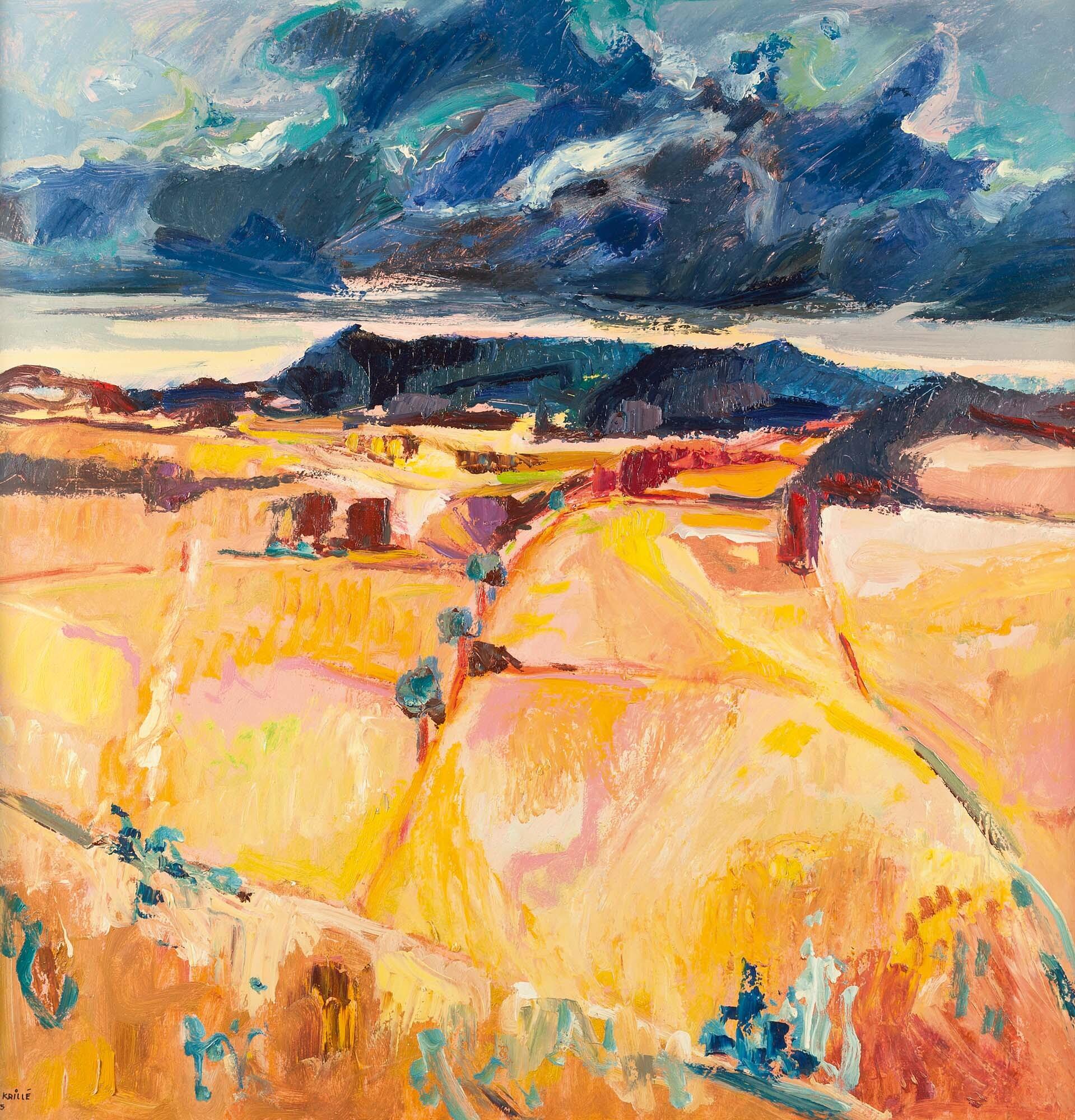 Jean Krillé - 2-teilig: Sommerlandschaft – Winterlandschaft.