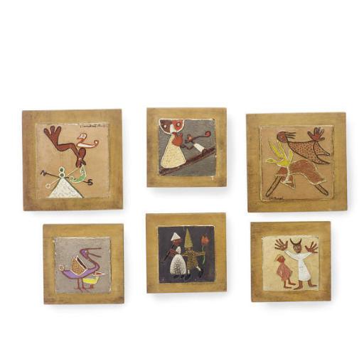 Jean Lambert-Rucki - Untitled: Six Tiles