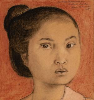 Jean Launois - Portrait de jeune fille