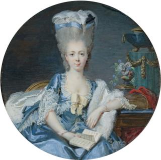 Jean-Laurent Mosnier - Portrait D\'Une Jeune Femme De Qualite, 1777