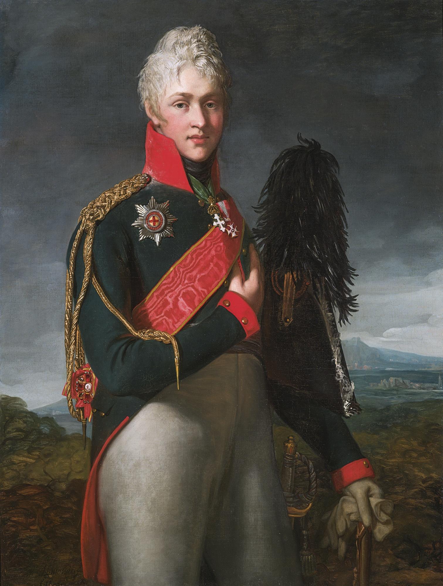 Jean-Laurent Mosnier - Portrait Of Arkady Alexandrovich Suvorov (1784-1811)