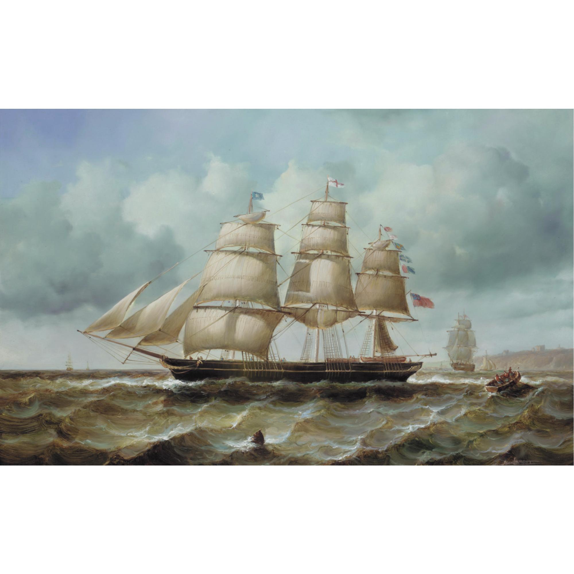 Jean Laurent - Rowing Ashore