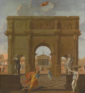 Jean Lemaire - Mercure Et Herséthomas Blanchet ; Mercury And Herse ; Bears An Inscription And Date On The Reverse ; Oil On Canvas