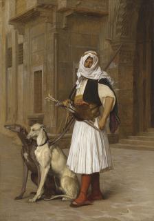 Jean-Léon Gérôme - Arnaut and two Whippets