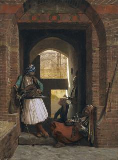 Jean-Léon Gérôme - Corps de garde d\'arnautes au Caire
