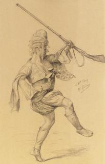 Jean-Léon Gérôme - Dancing Bashi-Bazouk