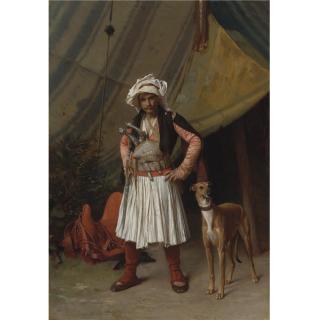Jean-Léon Gérôme - French A Bashi-Bazouk And His Dog