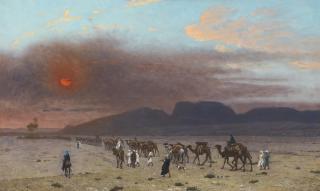 Jean-Léon Gérôme - French caravane Dans Le Desert