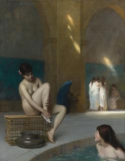 Jean-Léon Gérôme - French Femmes Au Bain