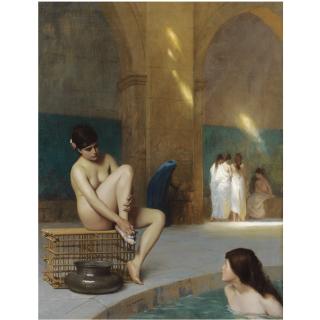 Jean-Léon Gérôme - French femmes Au Bain