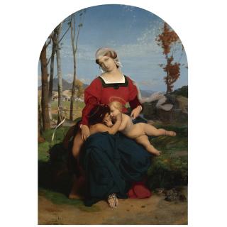 Jean-Léon Gérôme - French La Vierge, L\'Enfant Jesus Et Saint Jean