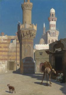 Jean-Léon Gérôme - French une Journée Chaude Au Caire (Devant La Mosquée)