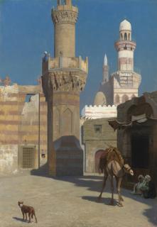 Jean-Léon Gérôme - French Une Journée Chaude Au Caire (Devant La Mosquée)