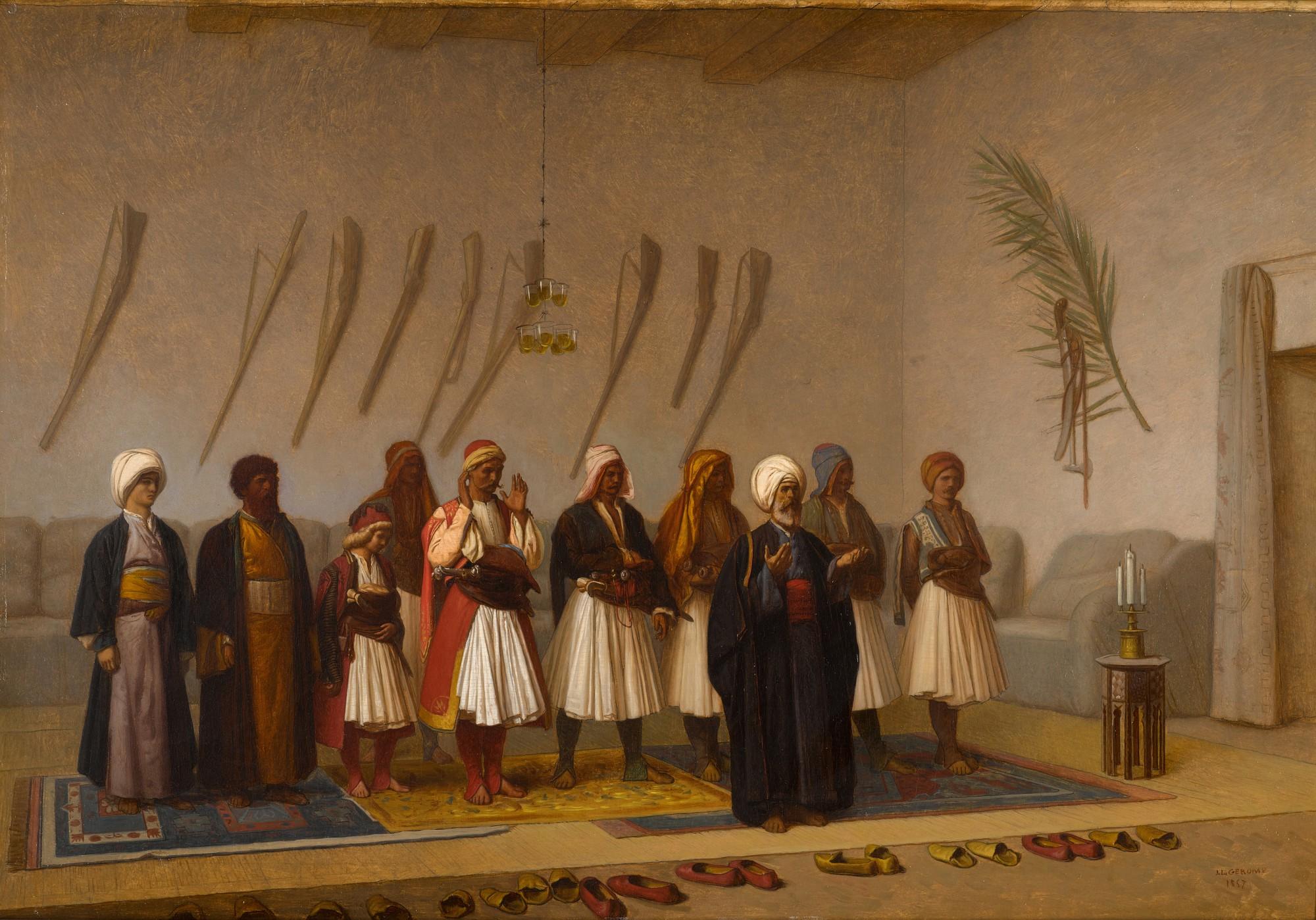 Jean-Léon Gérôme - Prayer in the House of the Arnaut Chief