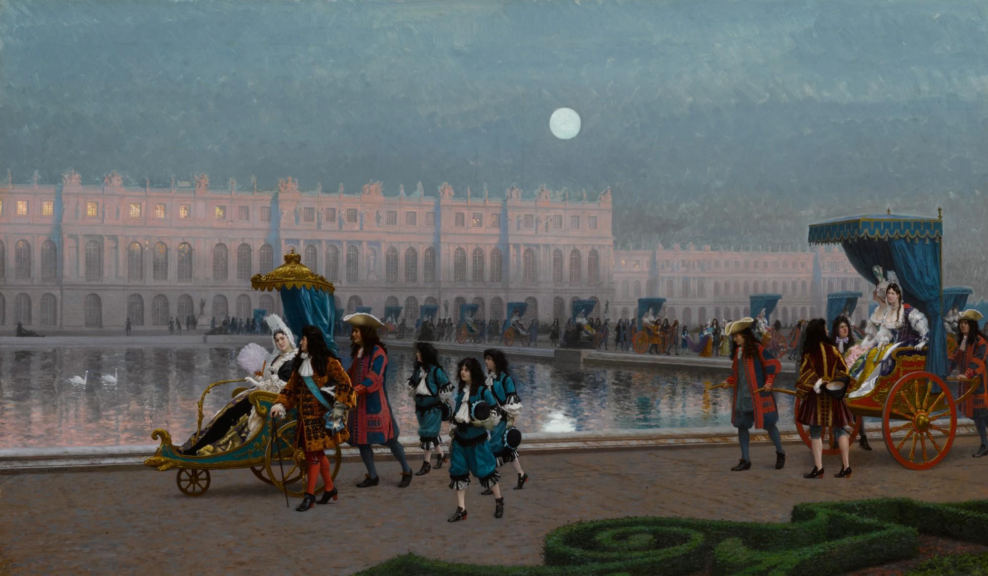 Jean-Léon Gérôme - Promenade De La Cour Dans Les Jardins De Versailles