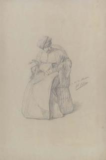 Jean-Léon Gérôme - Seated Arab model in a wicker chair