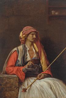 Jean-Léon Gérôme - Seated Arnaut
