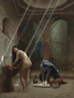Jean-Léon Gérôme - Un Bain Maure, Ébauche
