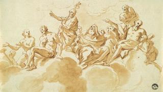 Jean Lepautre - Christus auf Wolken