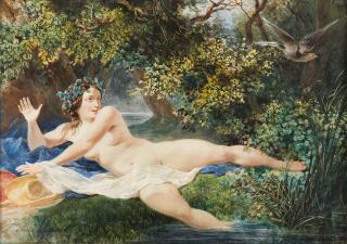 Jean Louis David - La fleuve Scamandre.