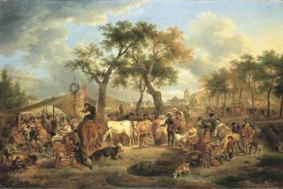 Jean-Louis Demarne - Une foire au village