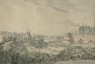 Jean Louis Desprez - Volksfest in Neapel.