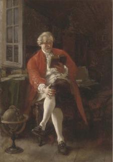 Jean Louis Ernest Meissonier - A scholar in his study