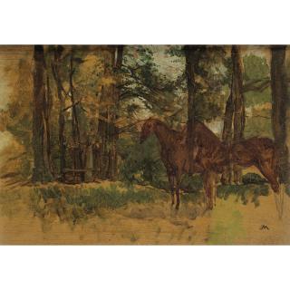 Jean-Louis-Ernest Meissonier - Etude De Chevaux
