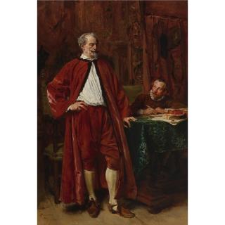 Jean-Louis-Ernest Meissonier - French Diderot And His Scribe