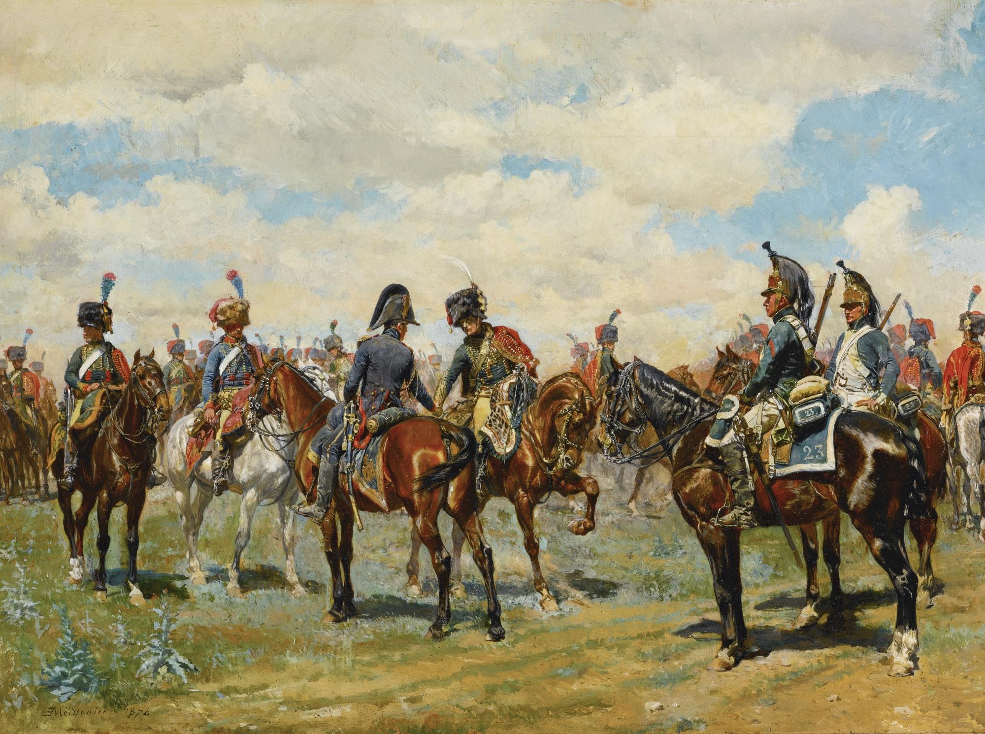 Jean Louis Ernest Meissonier - French les Deux Amis