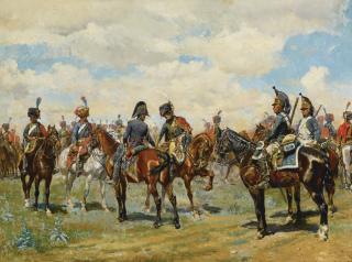 Jean Louis Ernest Meissonier - French les Deux Amis