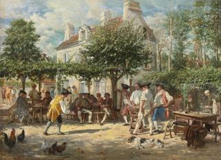 Jean Louis Ernest Meissonier - French Sunday In Poissy